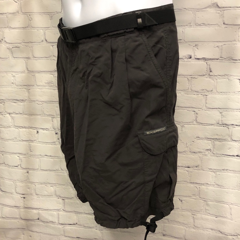 ExOfficio | Grey cargo shorts w/ mesh liner, L
